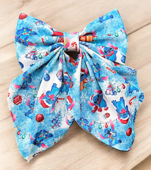  5"X 6" Stit** printed coquette bow. 6PCS/$15.00 BW-DSG-10I