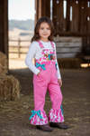 Pink Country Girl pink simulated denim jumpsuit.(Shirt not included) PNG50507 AMY