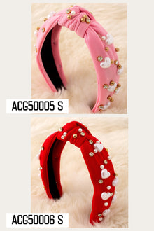  Valentines girls headbands. Available in 2 colors. 3/$12.00.