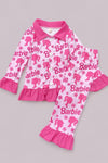 Barbie flower Character printed pajama set. GLP100903-loidye