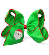 5" Green Santa embroidered and moon itch trim. 4PCS/$12.00 BW-DSG-B294
