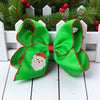 5" Green Santa embroidered and moon itch trim. 4PCS/$12.00 BW-DSG-B294
