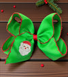 5" Green Santa embroidered and moon itch trim. 4PCS/$12.00 BW-DSG-B294