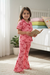 Pink coquette bow printed pajamas. PJG60006 AMY