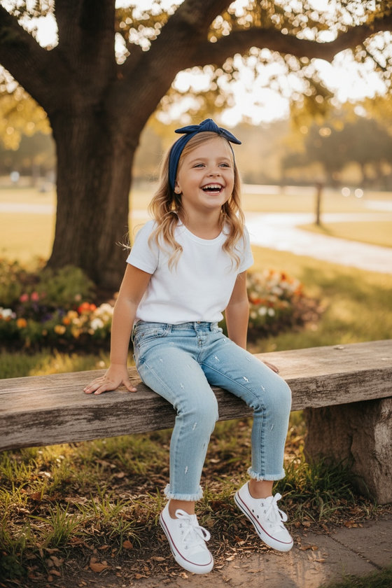 Embroidered bolt denim ankle jeans. PNG25153079-AMY