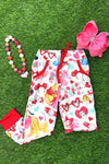 CUTE MULTI-PRINTED VALENTINES JOGGERS W/ STRETCHABLE WAIST BAND. YW-OF20230-LOI