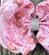 Pink white polka dot double layer hair bows. 4pcs$10.00 BW-DSG-S5