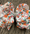 Pumpkin printed double layer hair bows. 5PCS/$10.00 BW-DSG-S4