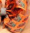 6.5" Double layer fall printed hair bows.