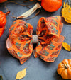 6.5" Double layer fall printed hair bows.