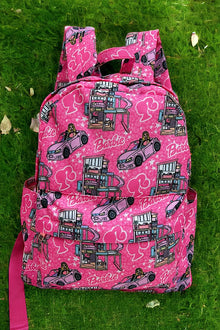  Pink Barbie printed Medium size backpack. BP-2023C