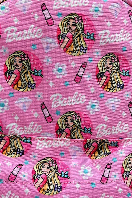 Lipstick & barbie printed Medium size backpack. BP-2023F
