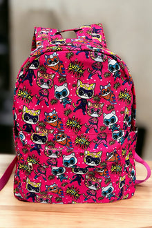 Super Cat printed Medium size backpack. BP-2023I