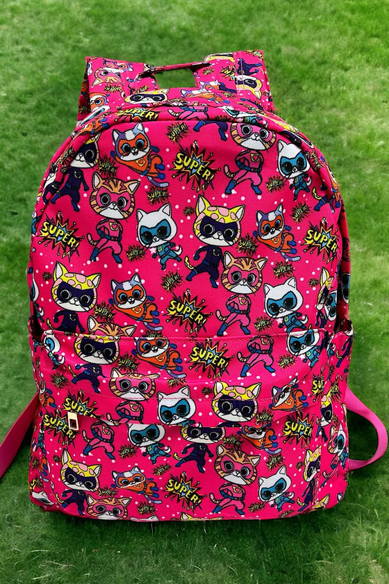 Super Cat printed Medium size backpack. BP-2023I