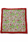 32" x 32" animal printed w/Christmas character baby blanket. BL072302-32*32inches