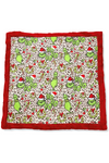 32" x 32" animal printed w/Christmas character baby blanket. BL072302-32*32inches