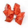 Approx. 4"  pumpkin printed mini bows. 12pcs/$13.99 BW-DSG-B271
