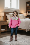 Pink Christmas character, made with thick fleece. GT080104-JEAN