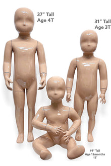  PLASTER MANNEQUINS 3 SIZES AVAILABLE. MNQIN-202124