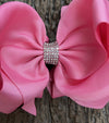 FANTASY ROSE 6.5" WIDE HAIR BOWS. 5PCS/$10.00 DOUBLE LAYER. BW-152-S