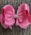 FANTASY ROSE 6.5" WIDE HAIR BOWS. 5PCS/$10.00 DOUBLE LAYER. BW-152-S