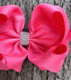 PASSION FRUIT 6.5" WIDE HAIR BOWS. 5PCS/$10.00 DOUBLE LAYER. BW-159-S