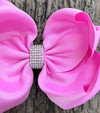 ROSE BLOOM 6.5" WIDE HAIR BOWS. 5PCS/$10.00 DOUBLE LAYER. BW-182-S