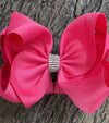 CAMELLIA ROSE 6.5" WIDE HAIR BOWS. 5PCS/$10.00 DOUBLE LAYER. BW-157-S