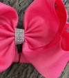 CAMELLIA ROSE 6.5" WIDE HAIR BOWS. 5PCS/$10.00 DOUBLE LAYER. BW-157-S