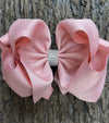 SWEET NECTAR 6.5" WIDE HAIR BOWS. 5PCS/$10.00 DOUBLE LAYER. BW-161-S