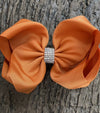 GINGER RHINESTONE HAIR BOW, 6.5" WIDE 5PCS/$10.00  BW-743-S