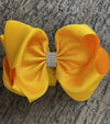 DANDELION RHINESTONE HAIR BOW, 6.5" WIDE 5PCS/$10.00 BW-662-S