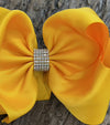 DANDELION RHINESTONE HAIR BOW, 6.5" WIDE 5PCS/$10.00 BW-662-S