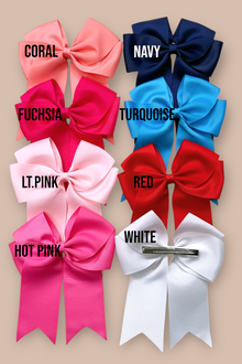  (Coquette Ribbon)Cute tale bows available in 8 colors! 6"WIDE X 7.5"HEIGHT- 6PCS/$10.50 #A