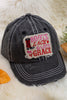 Boots Lace & Lots of Grace" black distressed kids cap. ACG65153012 M