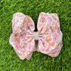 Turkey printed double layer printed hair bows. 4PCS/$10.00 BW-DSG-5154