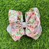 Multi-Christmas character printed and red bow double layer hair bows. 4PCS/$10.00 BW-DSG-C10