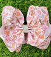 Turkey printed double layer printed hair bows. 4PCS/$10.00 BW-DSG-5154