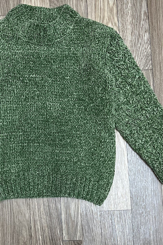 🔶 GREEN KNIT SWEATER, SOFT & STRETCHABLE FABRIC. TPG451322003