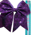 Sequins cheer hair bows w/elastic band. (6pcs/$10.50) CHEERBOW-2023-A