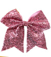 Sequins cheer hair bows w/elastic band. (6pcs/$10.50) CHEERBOW-2023-A