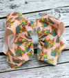 6.5" Double layer fall printed hair bows.