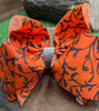 6.5" Double layer fall printed hair bows.