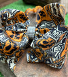 Fall/Halloween double layer hair bows. 8pcs/$12.00