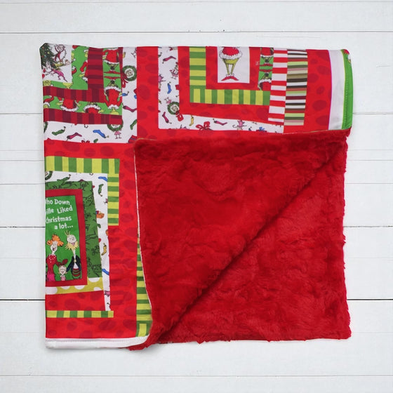 Grinc* printed baby blanket. 32" x 32"  BL060305-32*32inches