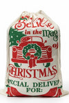 18.5" X 26.5 "Believe in the magic printed Christmas sack. SC21