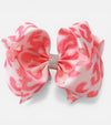 6.5" Animal printed double layer hair bows. 4PCS/$10.00 BW-DSG-2036