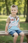 Bull skull printed boys shirt with hoodie. LT-202013 AMY