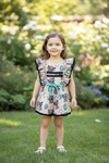 Highland cow & concho printed girls romper. PNG60130 AMY