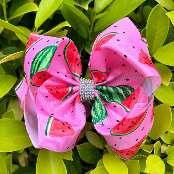 Sweet watermelon summer, printed hair bows. 4PCS/$10.00 BW-DSG-1033